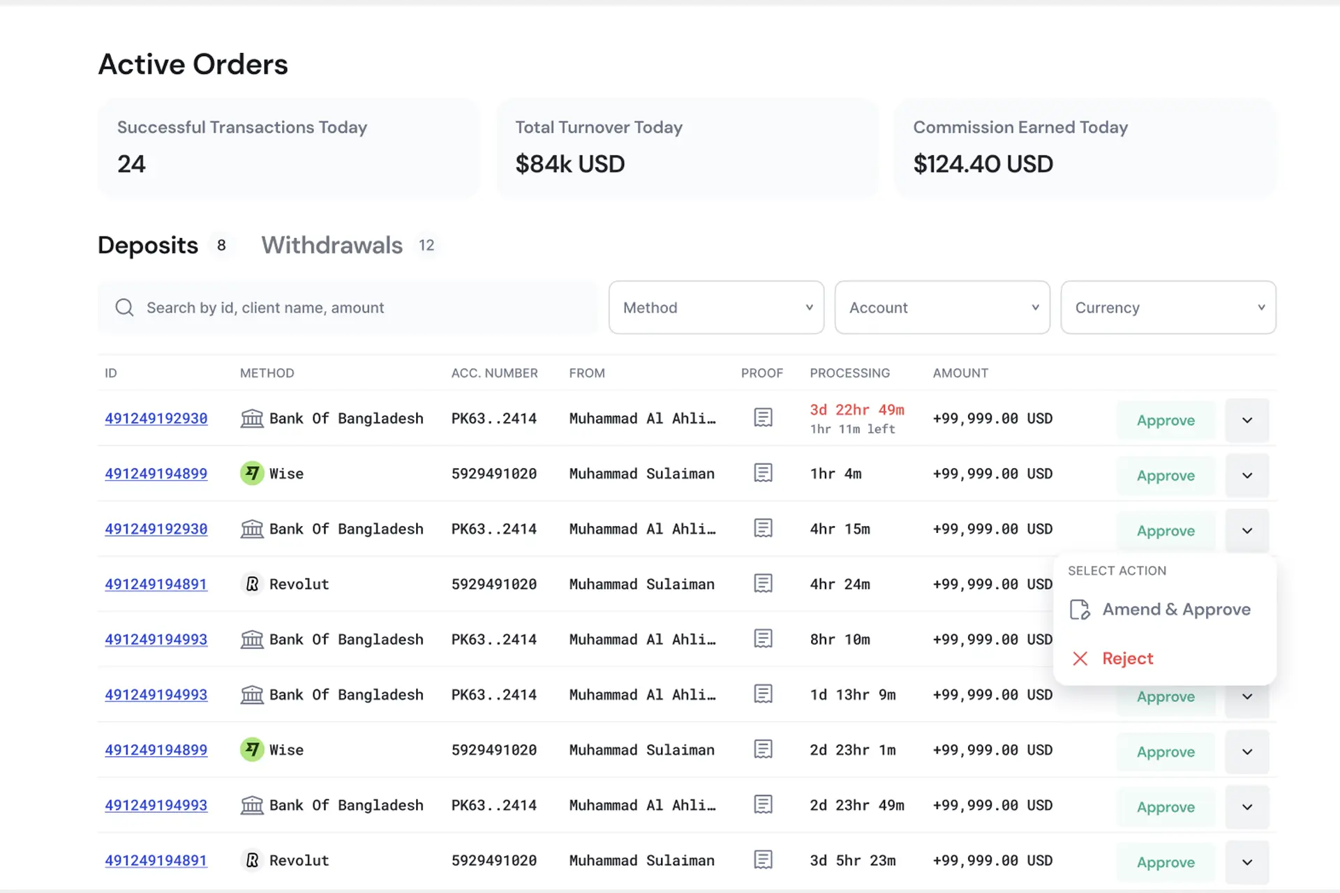 CRM payment integration